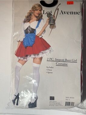 New Leg Avenue Import Beer Girl Oktoberfest Costume - Size L